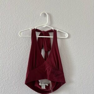RSQ Burgundy Crop Top